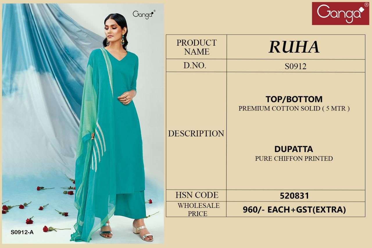 ganga ruha 912 fancy punjabi dress material wholesale price surat