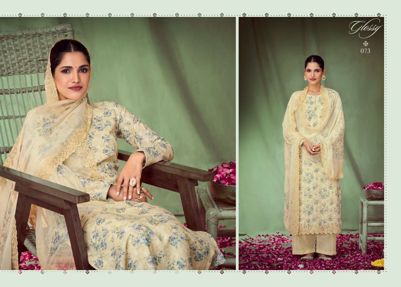 glossy nikhar 72-77 straight designer salwar kameez wholesale price by pratham fashion surat