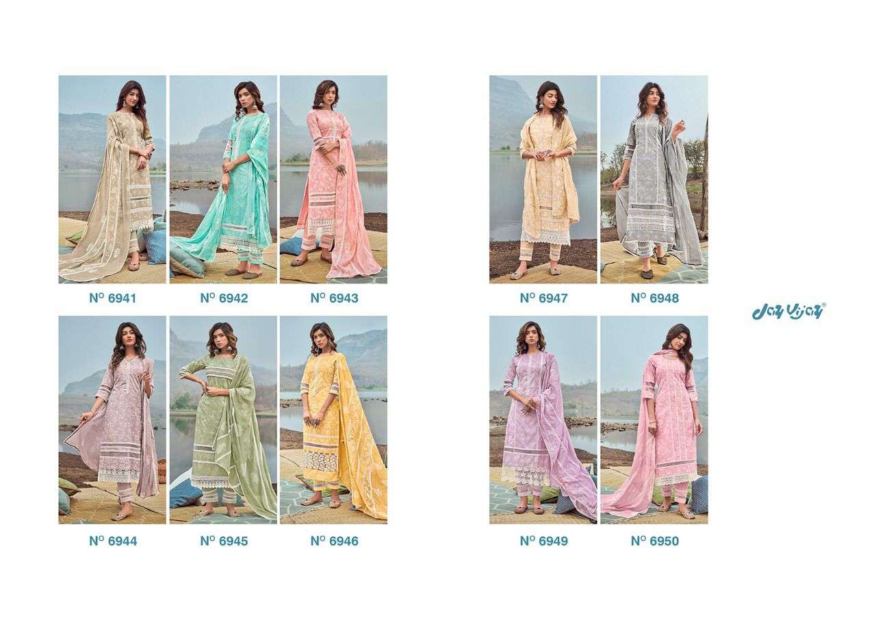 jayvijay mausam 6941-6950 series salwar kameez shop online pratham fashion surat