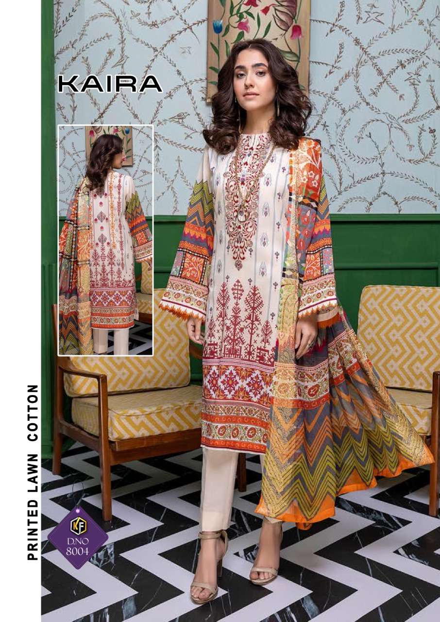 keval fab kaira vol 8 karachi printed lawn cotton salwar kameez wholesaler surat dealer 