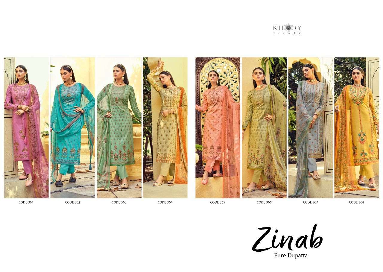 kilory trendz zinab dress material collection wholesale price surat