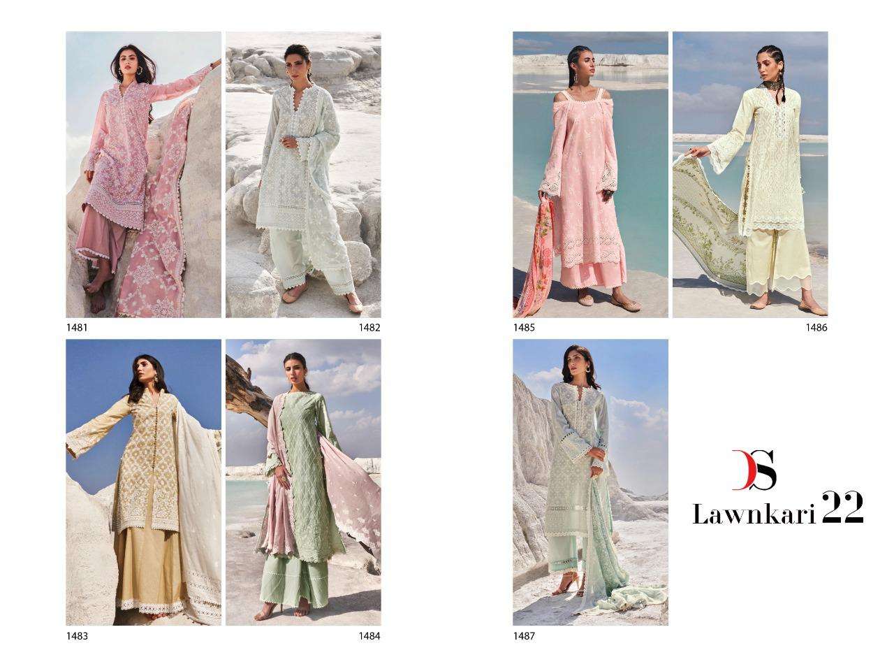 lawnkari vol 22 deepsy suits designer cotton dupatta salwar kameez wholesaler surat 