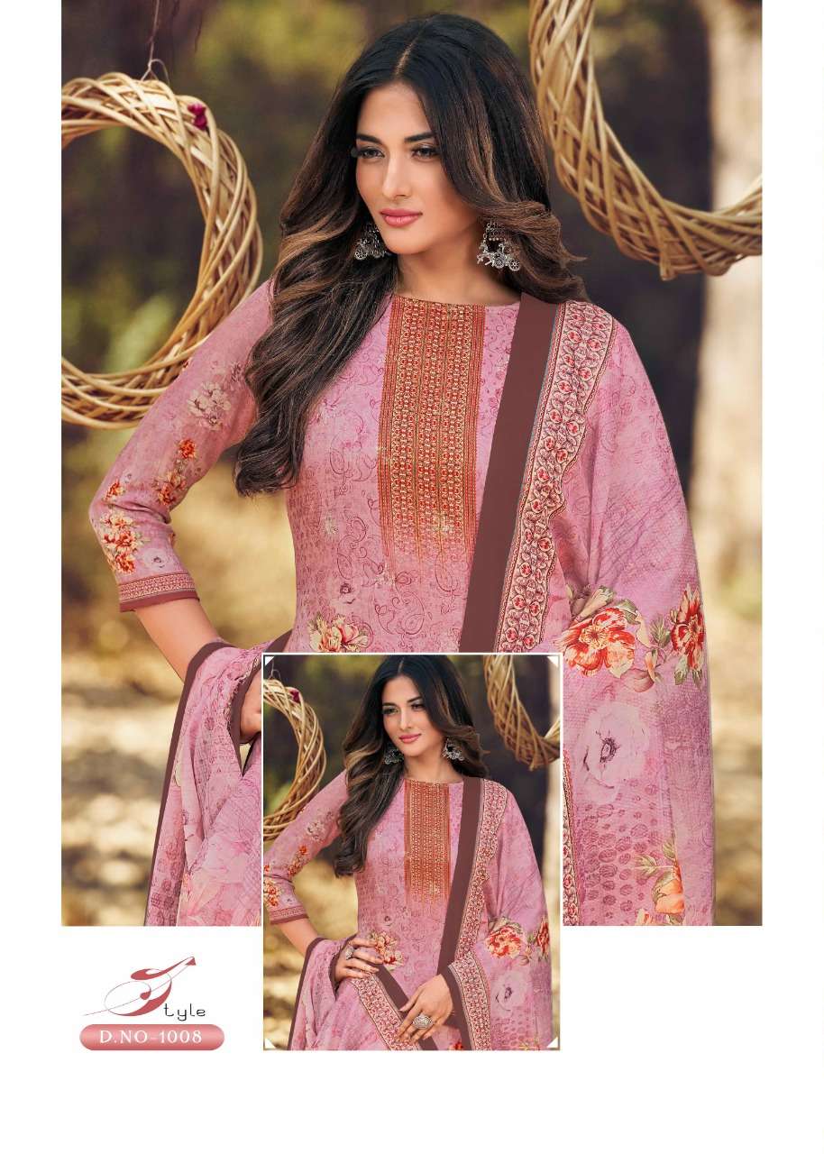 levisha by zulfat series 1001 - 1008 jam silk sequance work salwar kameez online wholesaler surat 