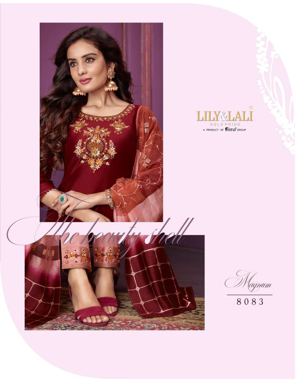 lily and lali magnum series 8081 - 8088 designer bemberg silk stich salwar kameez wholesale dealer at surat 