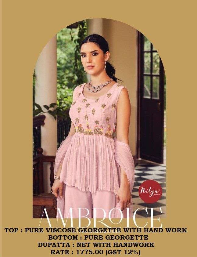 lt nitya ambroice 1001-1004 series party wear collection wholesale prince india