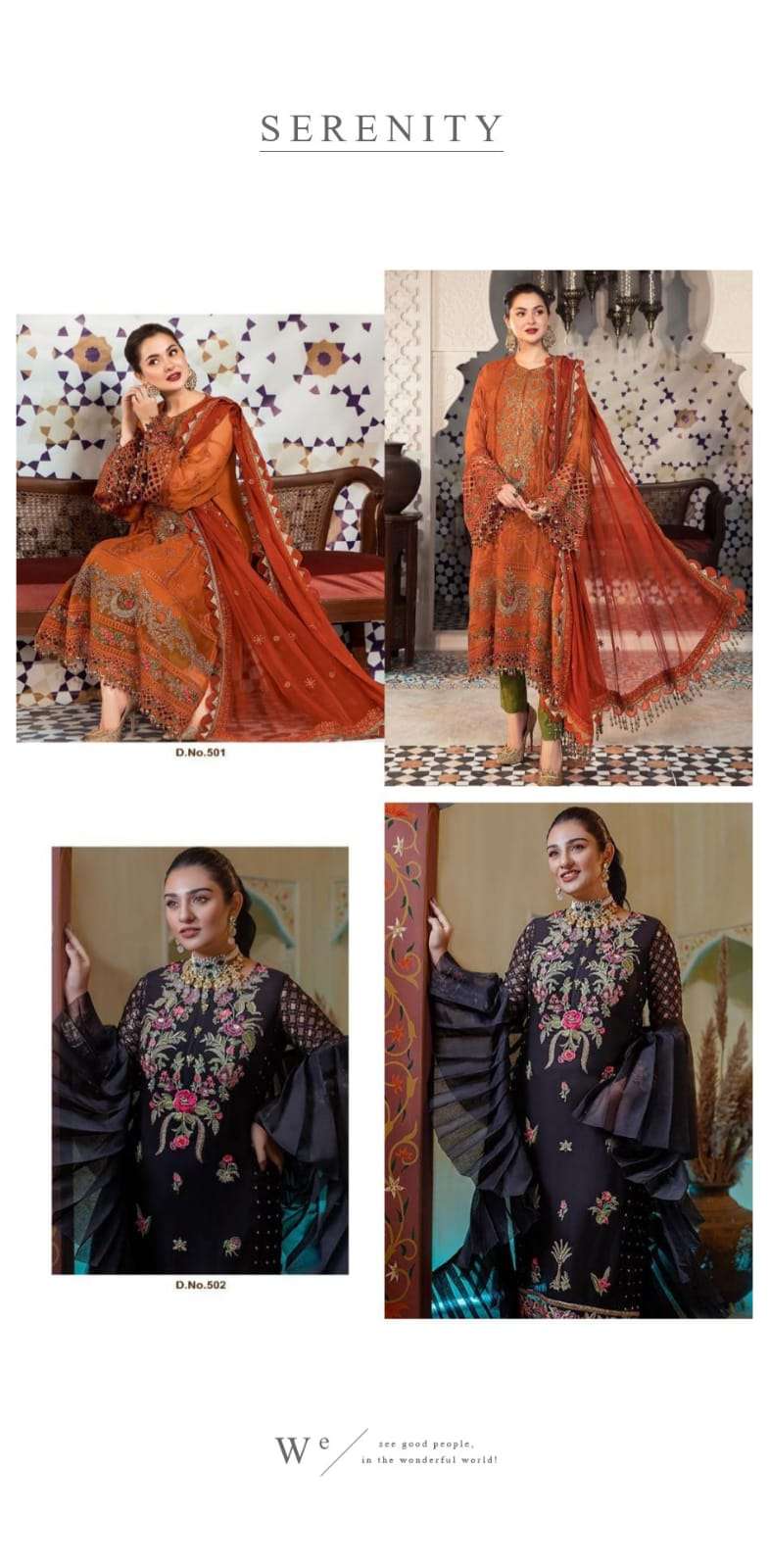 maria b gul faraz georgette pakistani designer salwar kameez online wholesaler at surat 