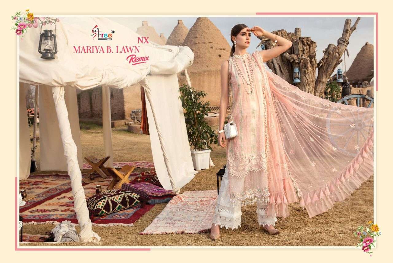 maria b lawn remix nx by shree fabs pure lawn cotton deisner pakistani salwrar kameez online wholesaler surat 