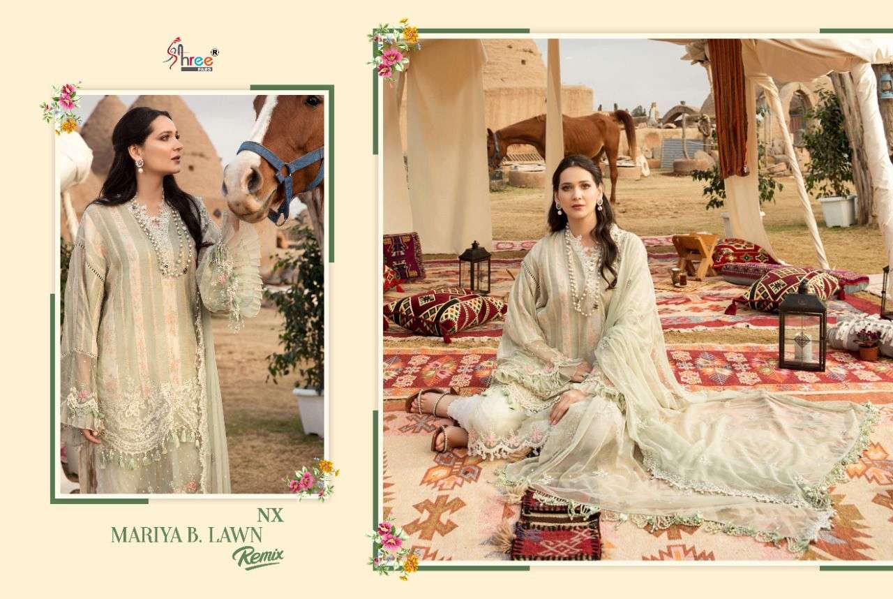 maria b lawn remix nx by shree fabs pure lawn cotton deisner pakistani salwrar kameez online wholesaler surat 