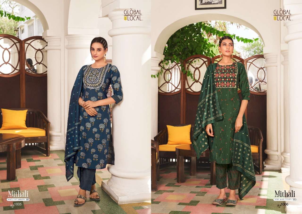 mithali global local exclusive ready made designer salwar kameez online wholesaler at surat market 