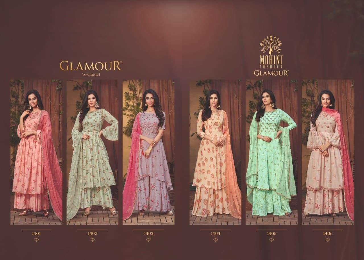 mohini fashion glamour vol 114 party wear salwar kameez surat