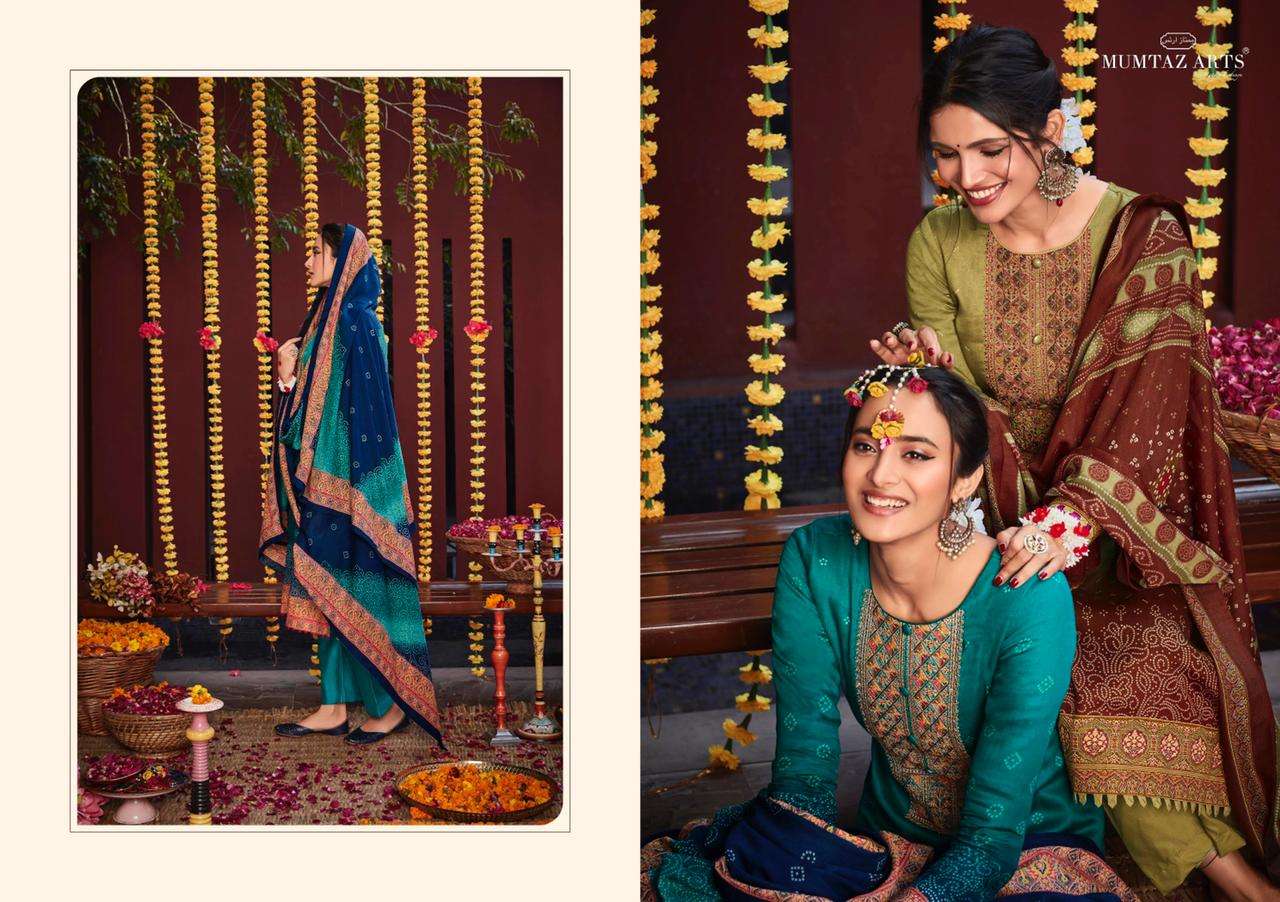 mumtaz arts jashn e bhandani vol 2 wholesale designer suits supllier surat
