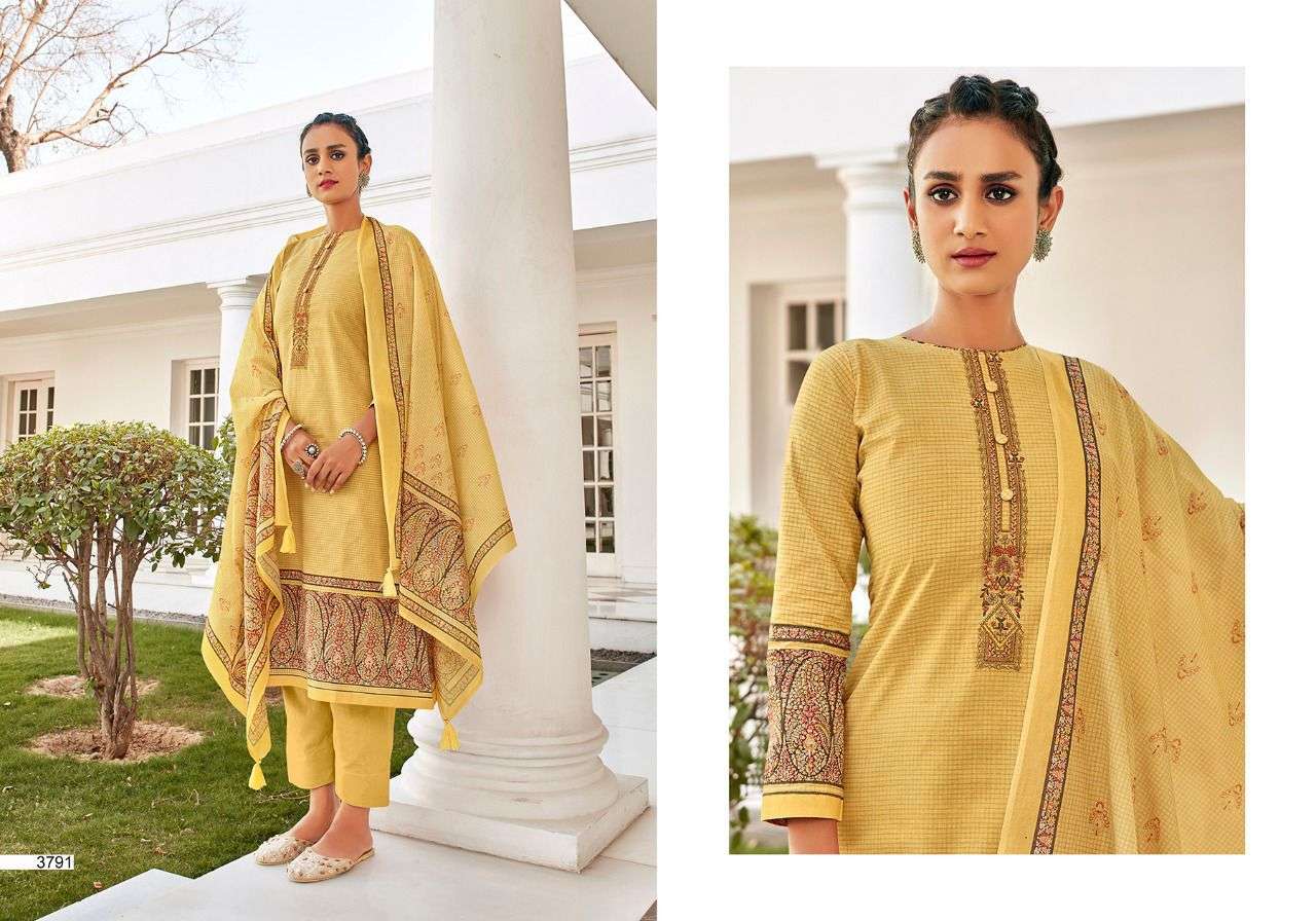 prm trendz by haniya vol 2 series 3791 - 3800 designer lawn cotton salwar kameez online seller surat 