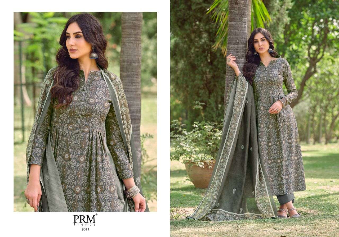 prm trendz vogue vol 4 series 9064 - 9073 designer lawn cotton salwar kameez online shopping surat 