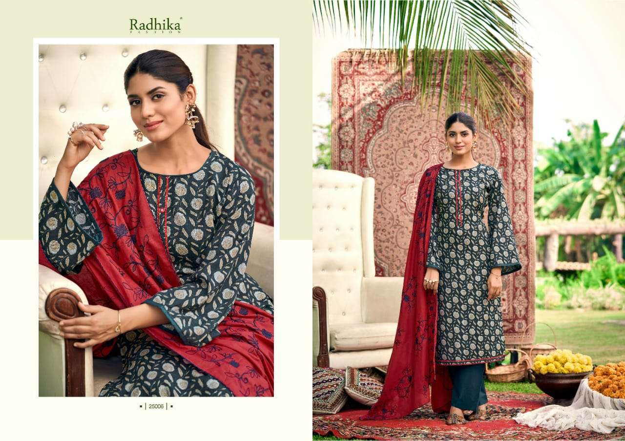 radhika fashoin blossom vol 9 25001-25008 series fancy straight salwar kameez catalogue surat