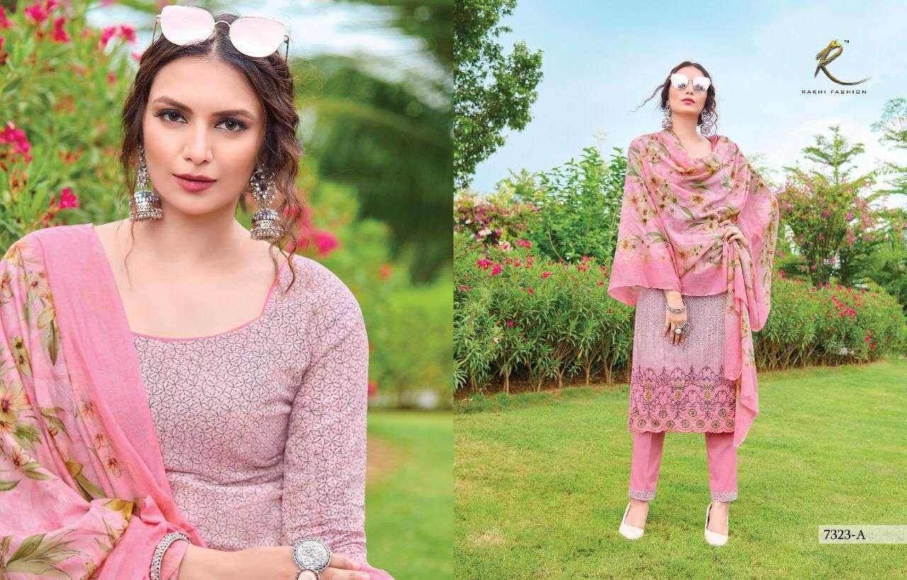 rakhi nesta pure lilen cotton designer salwar kameez online wholesaer surat 