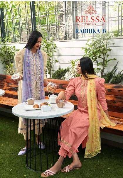 relssa by radhika vol 6 series 66001 - 66006 designer superior cotton salwar kameez online shopping surat 
