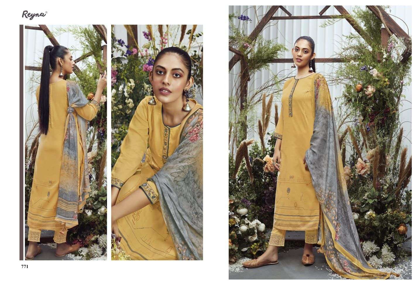 reyan alora cotton dubby indian designer salwar kameez wholesaler surat