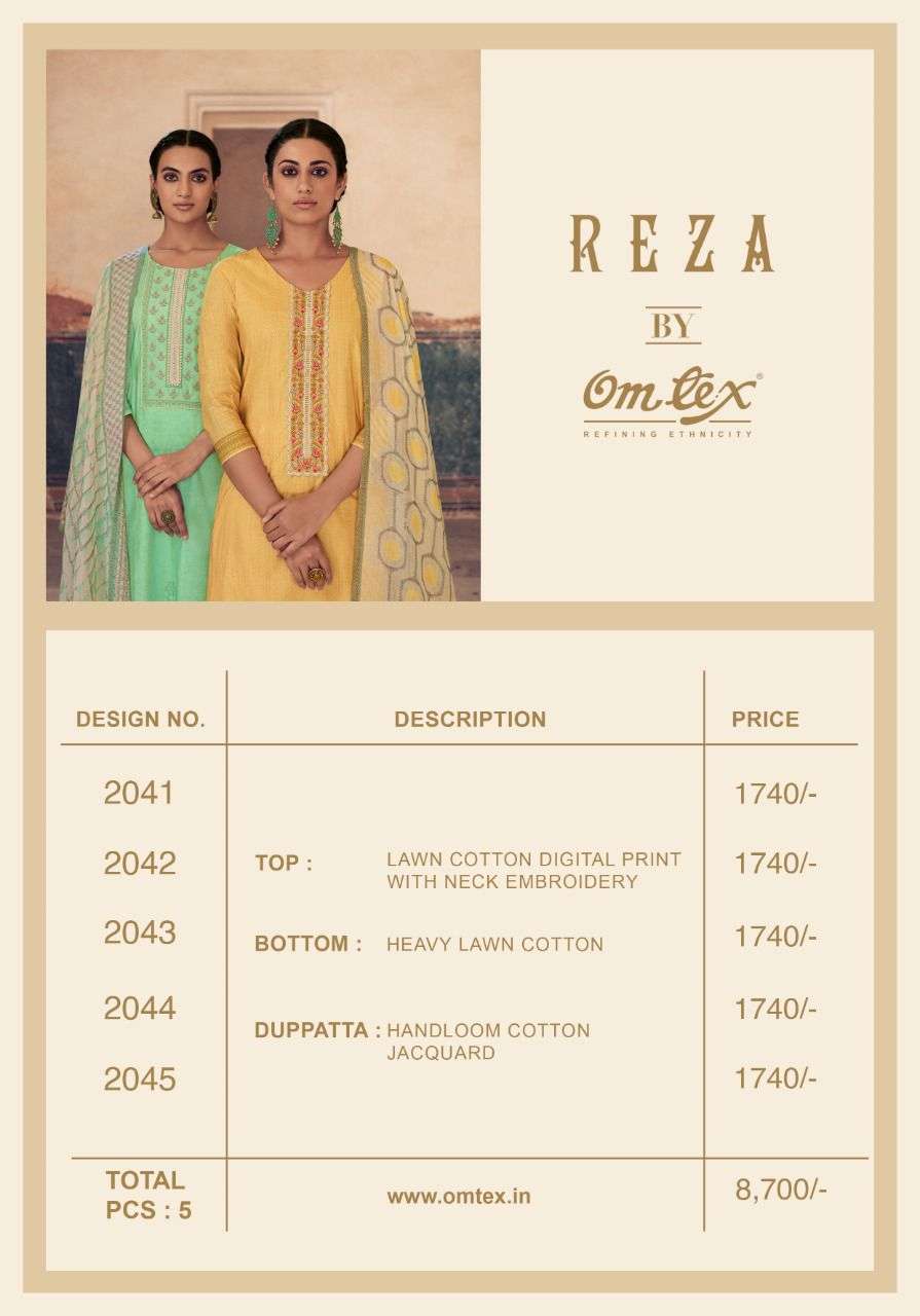 reza by omtex present cotton salwar kameez indian cataloge wholesaler online shopping surat 