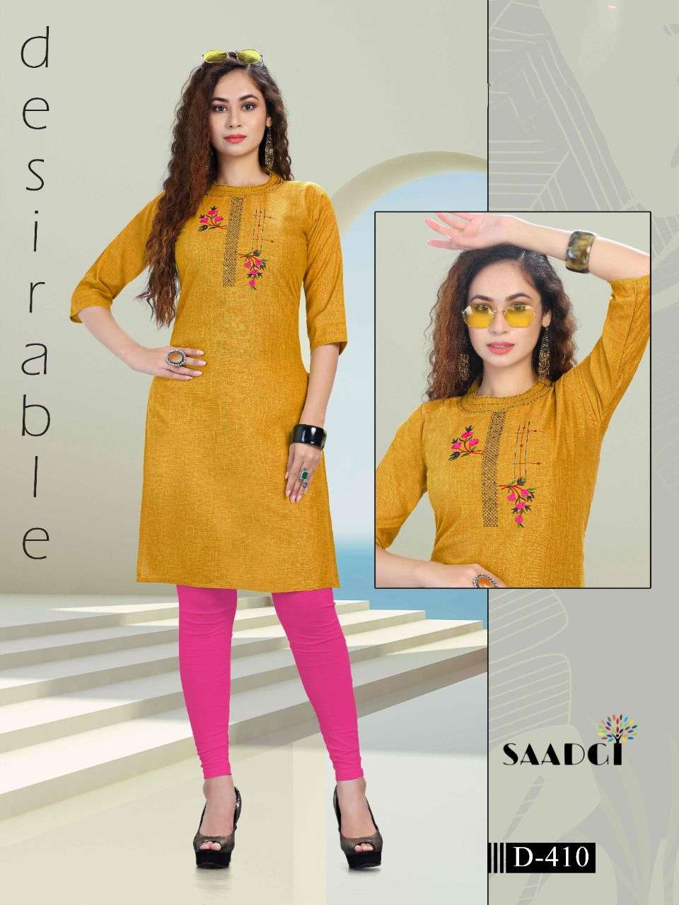 saadgi duster fancy fabric with sequce work kurti collection online wholesaler surat 