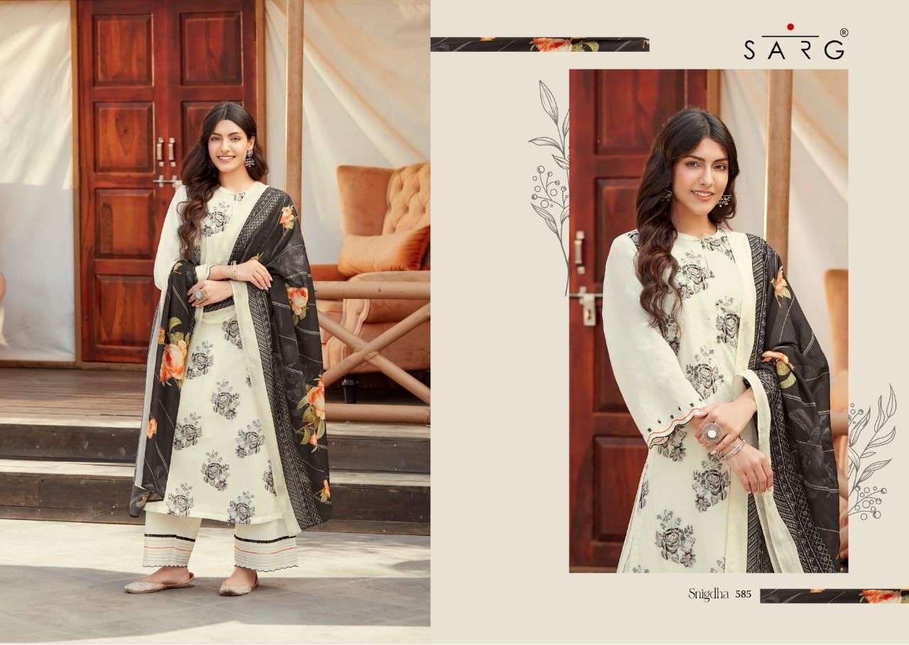 sahiba sarg by singdha designer cambric cotton jequard salwar kameez wholesaler surat 