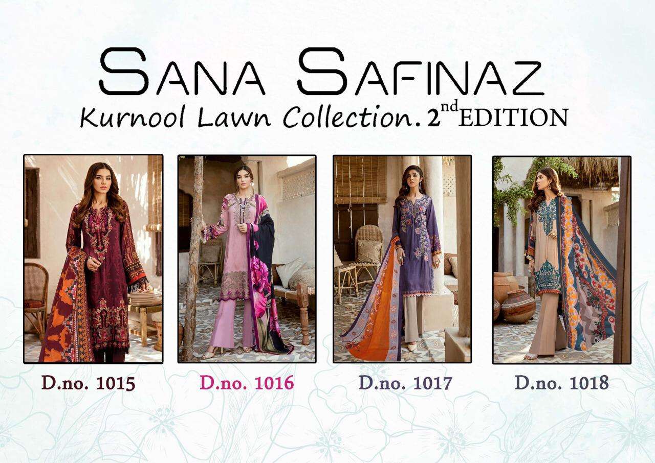 sana safinaz kurnool lawn collection 2nd edition fancy salwar kameez collection surat