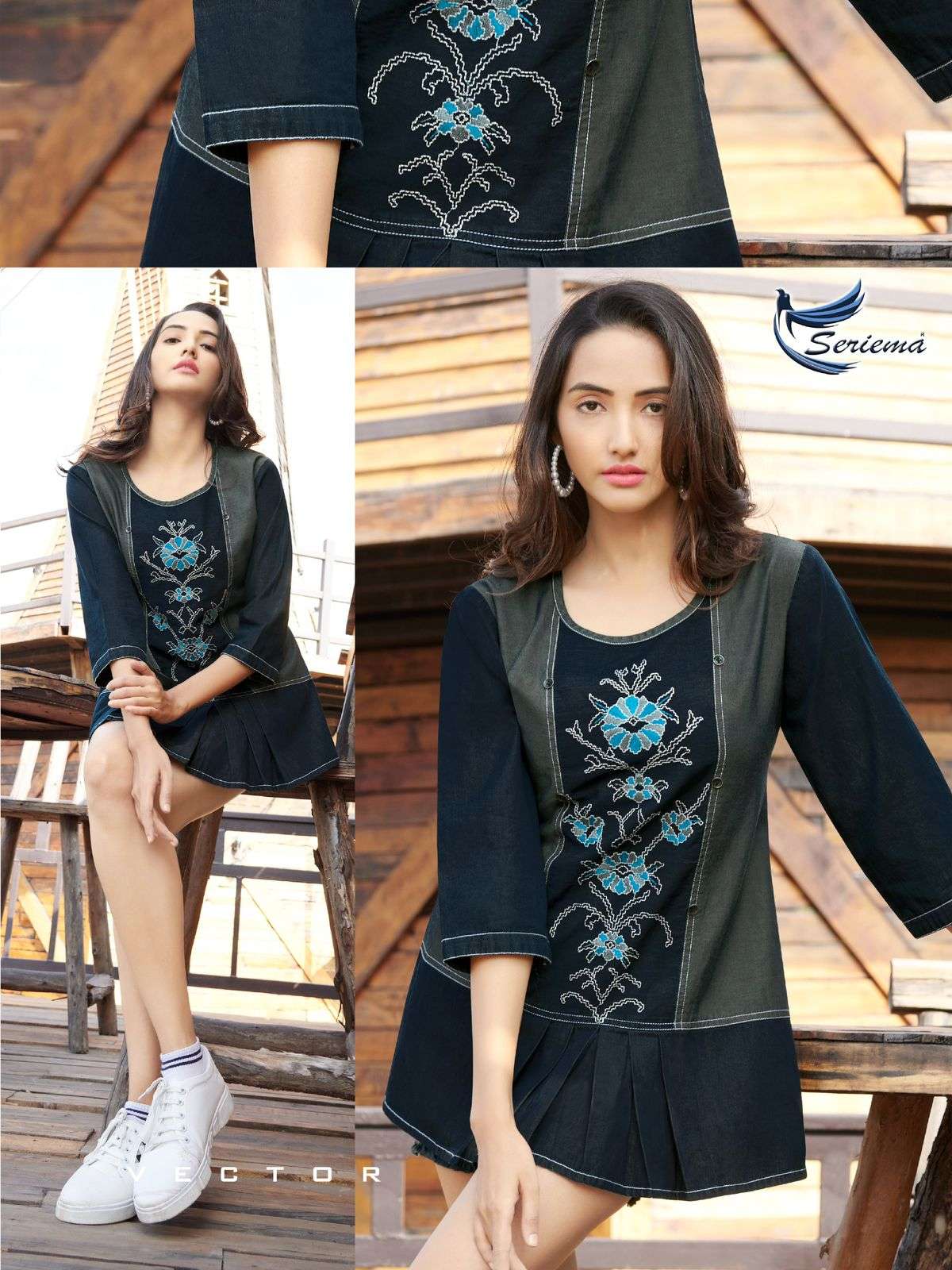 seriema wonder funky look short tops collection wholesale price 