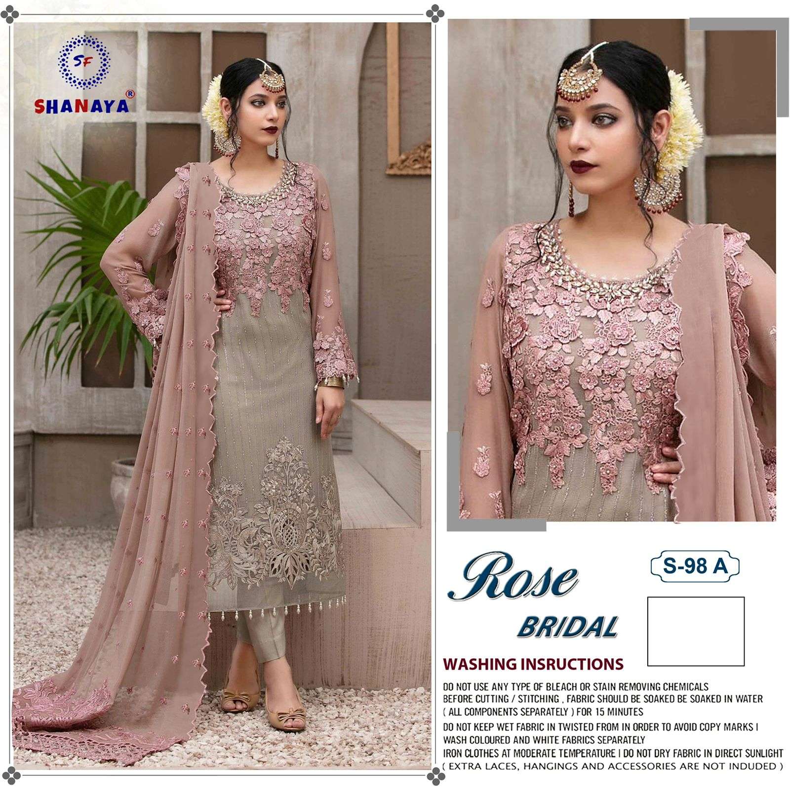 shanaya fashion rose brideal s 98 edition georgette pakistani designer salwar kameez online shopping surat 