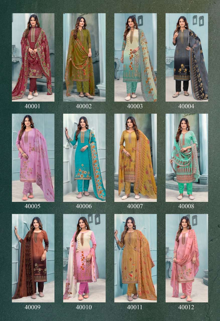 shiv gori silk mils present punjabi kudi vol 40 daily use cheap price cotton salwar kameez wholesaler surat 