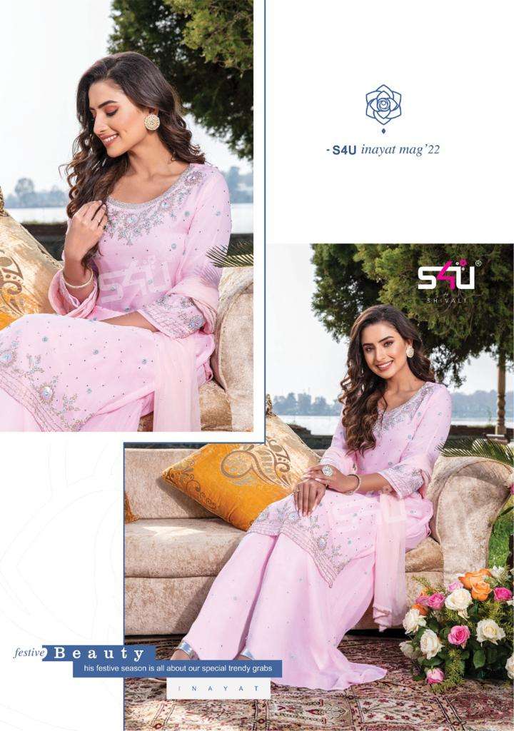shivali s4u inayat vol 4 designer party wear salwar kameez wholesaler online shopping surat 