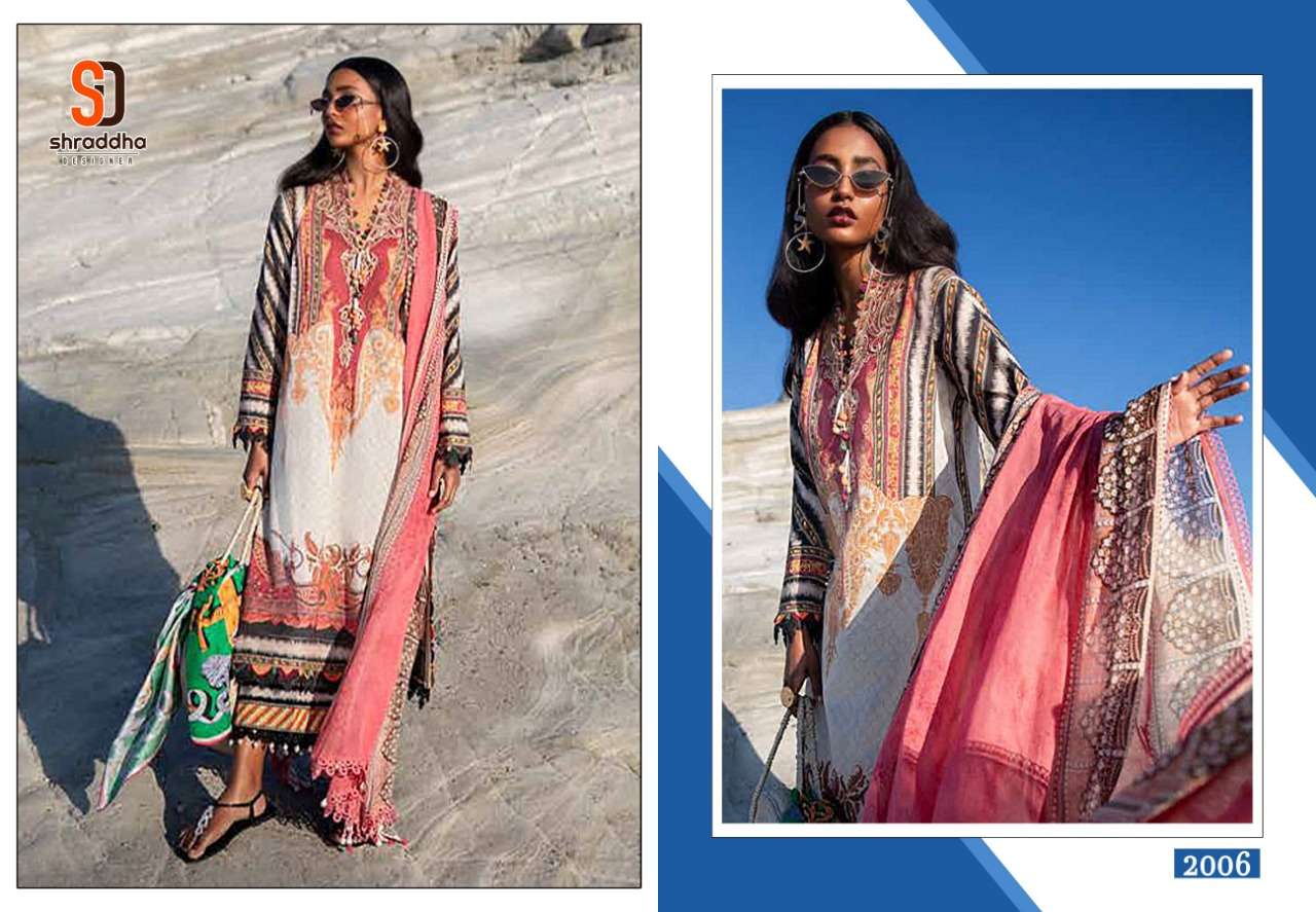 shraddha designer sana safinaz muzline vol 2 pakistani lawn cotton dupatta salwar kameez online surat
