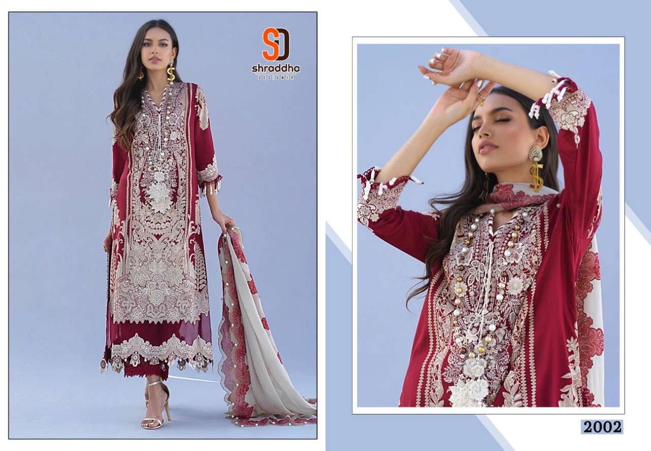 shraddha designer sana safinaz muzline vol 2 pakistani lawn cotton dupatta salwar kameez online surat