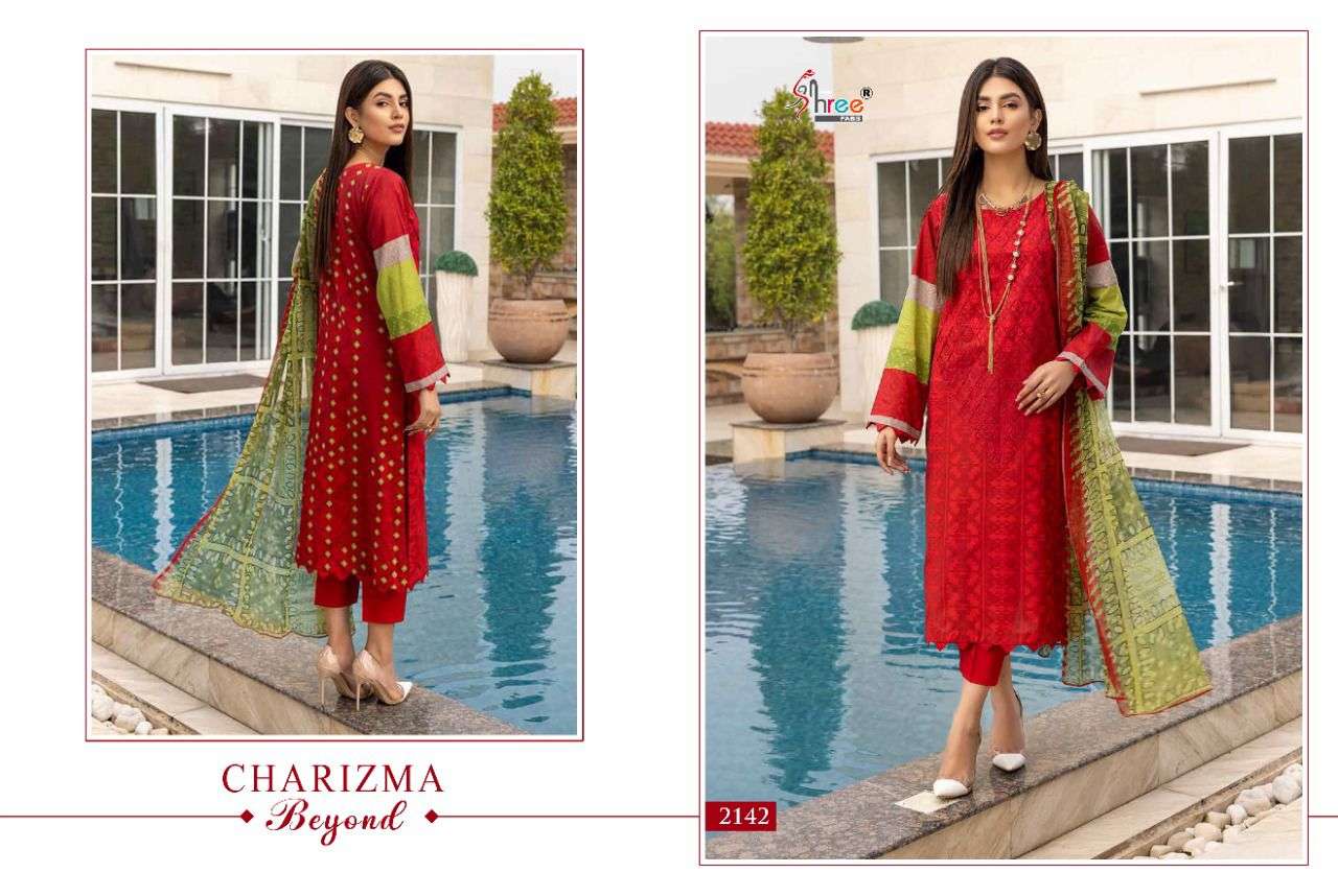 shree fabs charizma beyond 2141-2146 series chiffon dupatta pakistani dress online surat