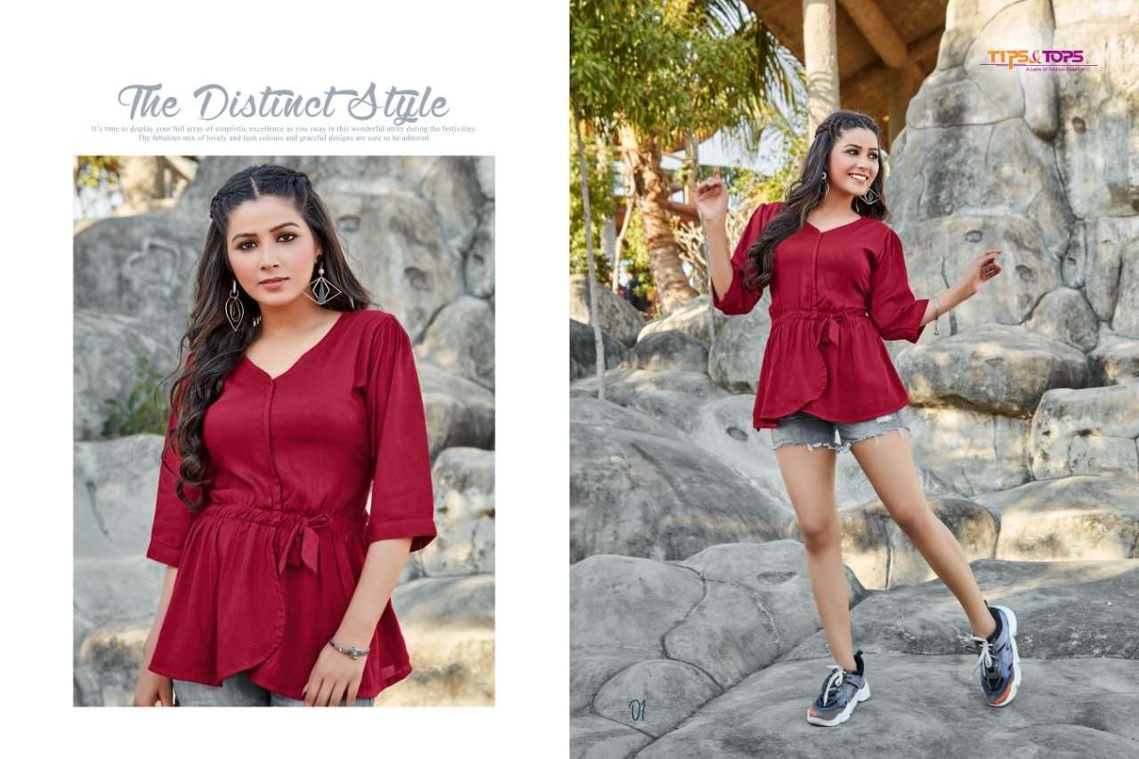 tips and tops by pepe  vol 3 designer western wear short kurti style wholesaler online shopping surat