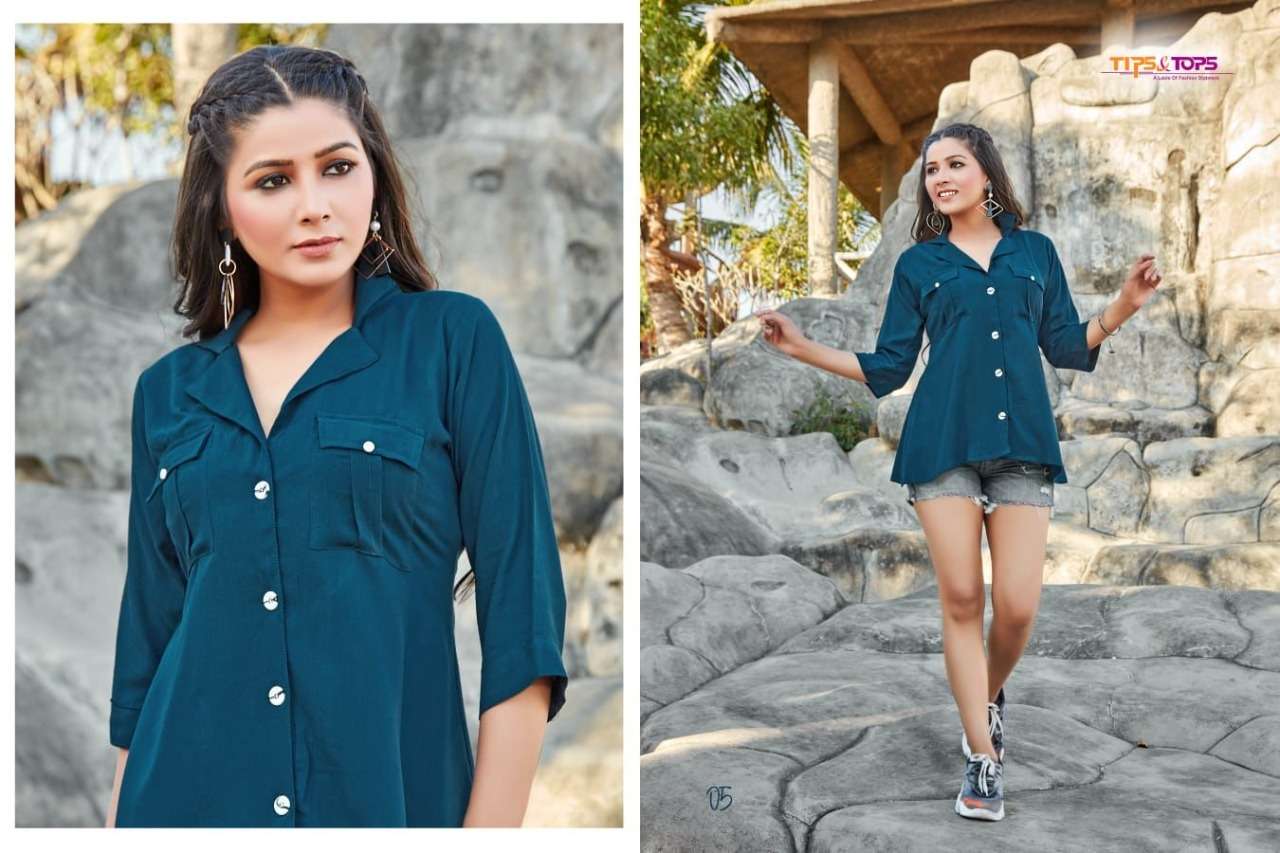 tips and tops by pepe  vol 3 designer western wear short kurti style wholesaler online shopping surat