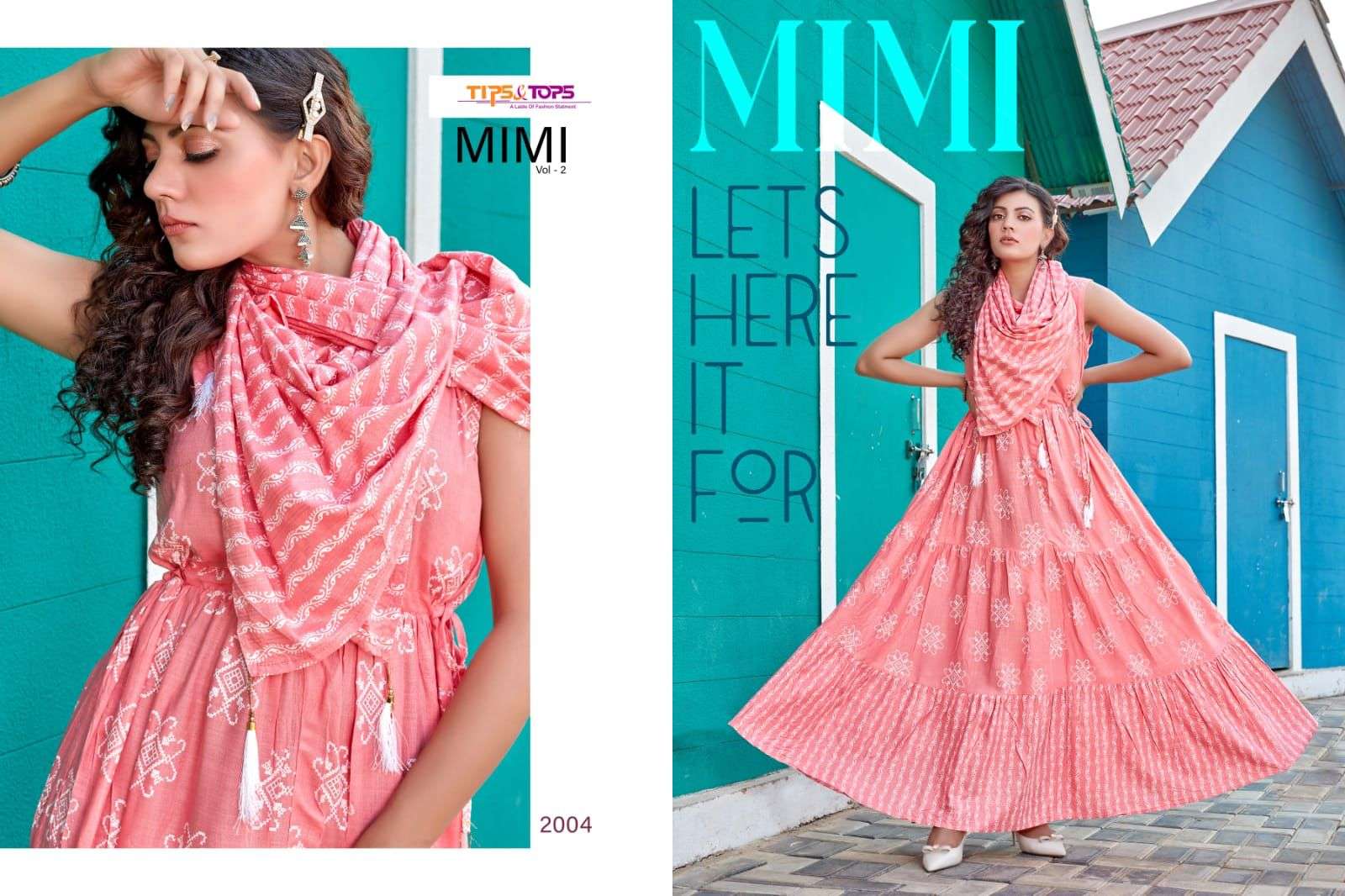 tips&tops mimi vol 2 rayon designer kurtis catalogue wholesale price