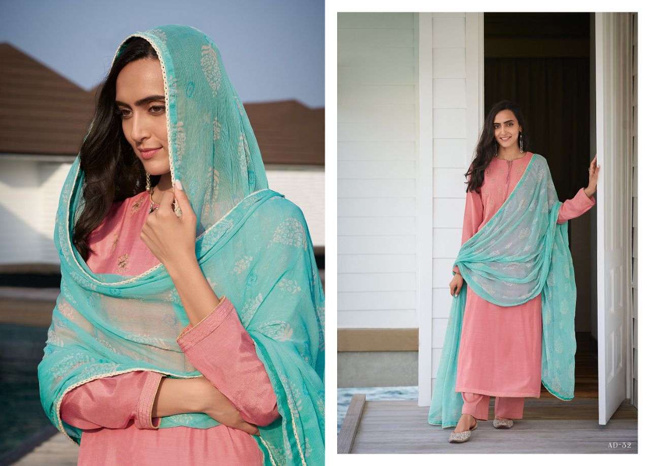 varsha by audry designer muslin printed with cotton dupatta salwar kameez online seller surat 