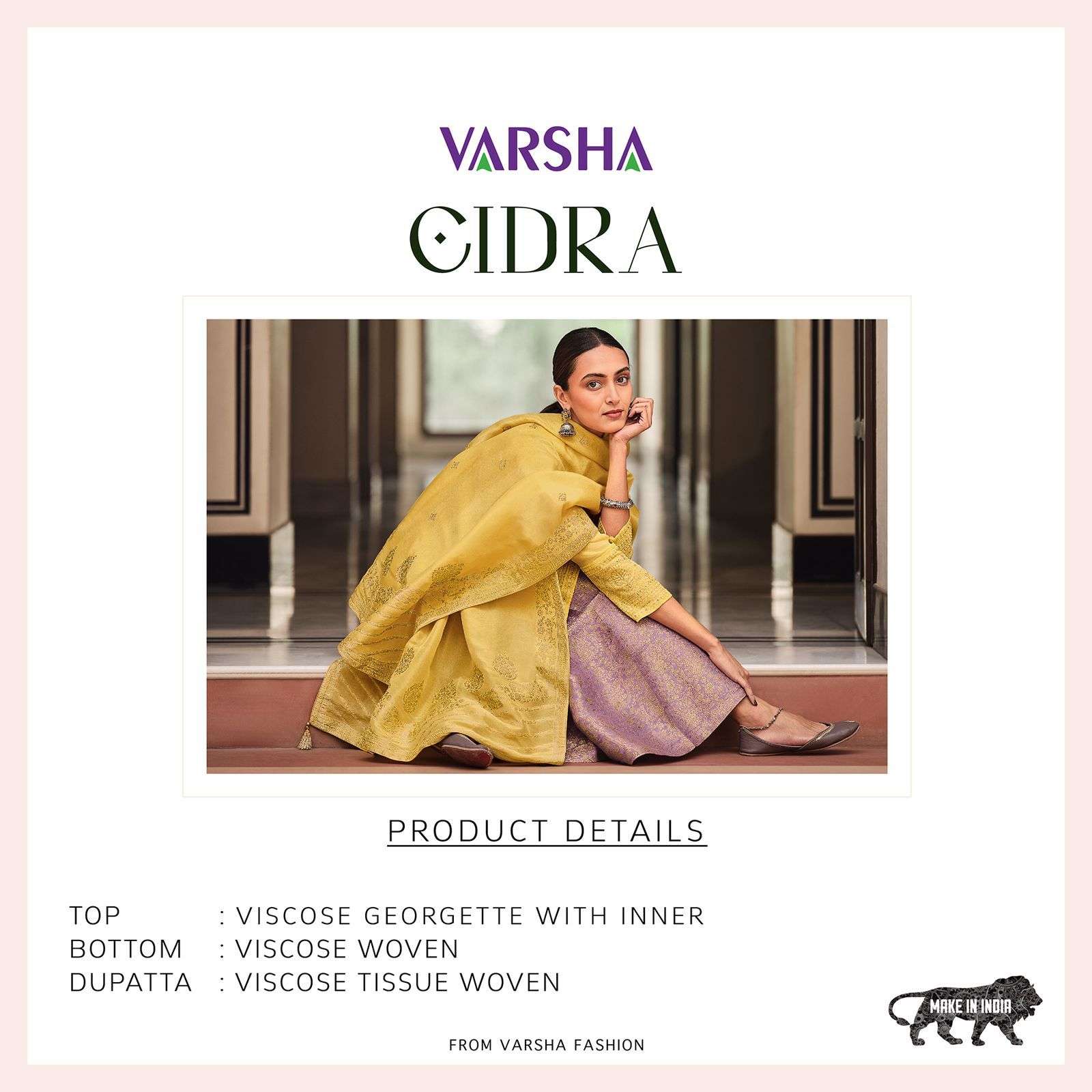 varsha fashion cidra  designer georgette indian cataloge online shopping surat