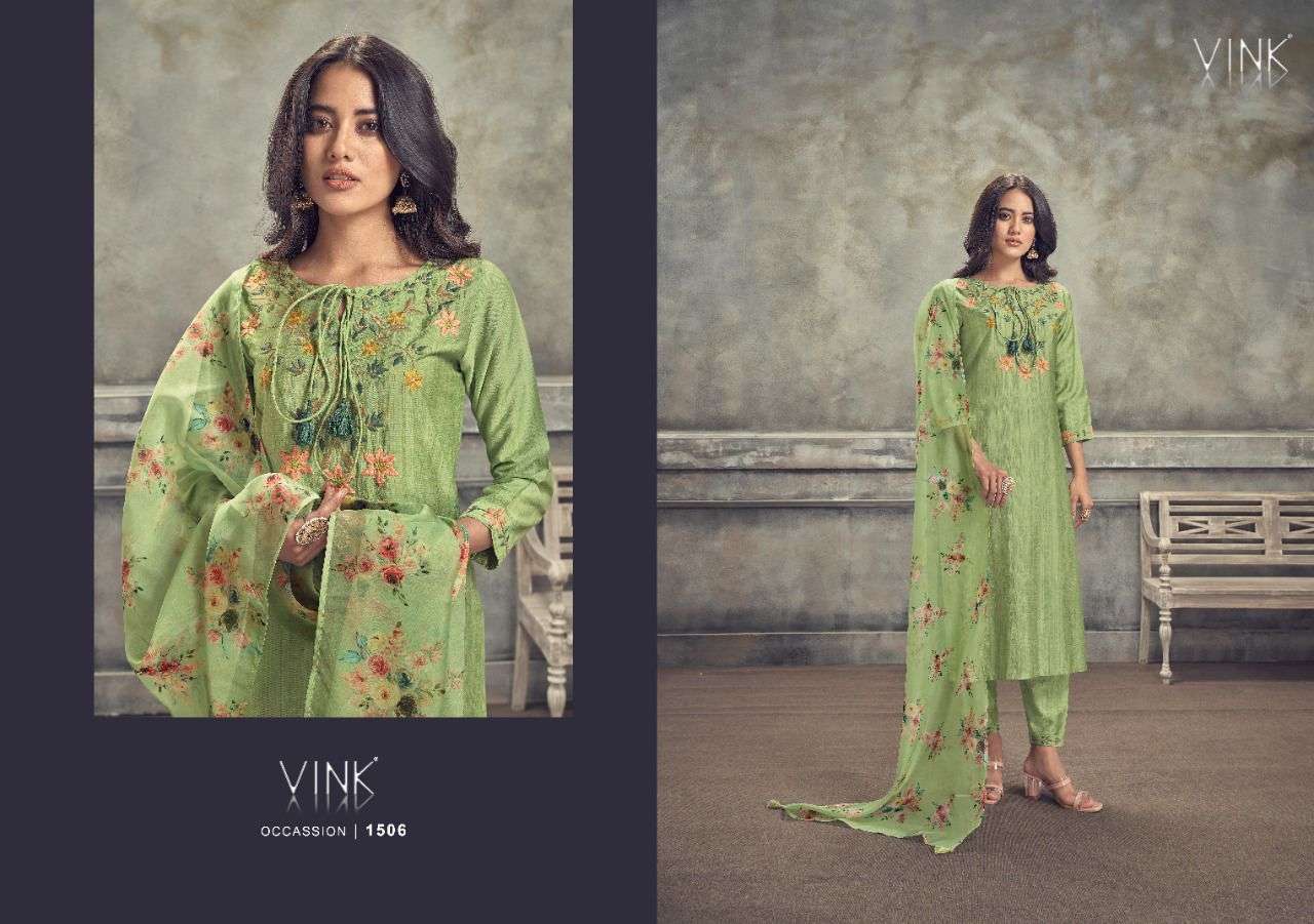 vink occasions vol 3 designer long kurtis with dupatta set wholesale price 