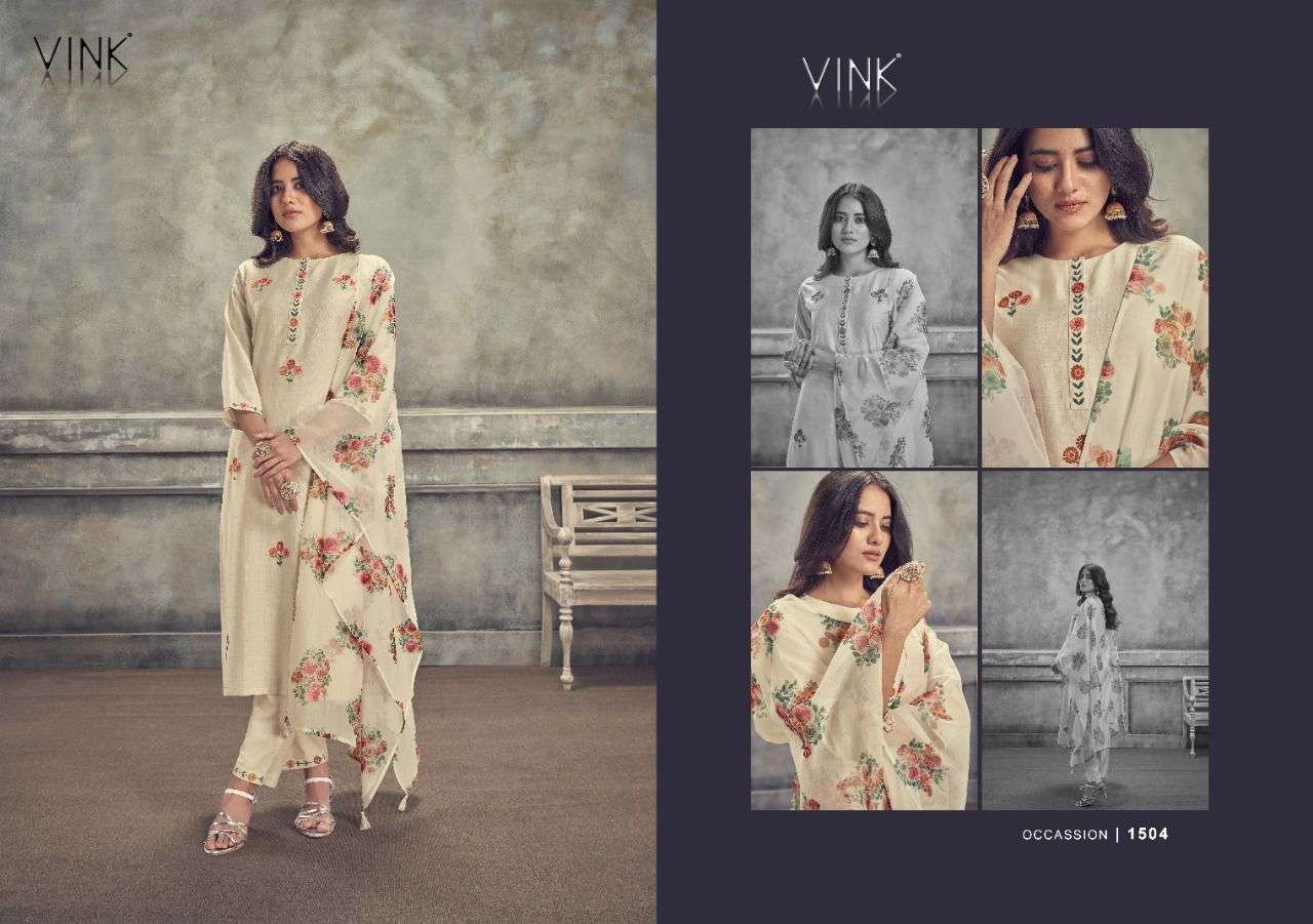 vink occasions vol 3 designer long kurtis with dupatta set wholesale price 