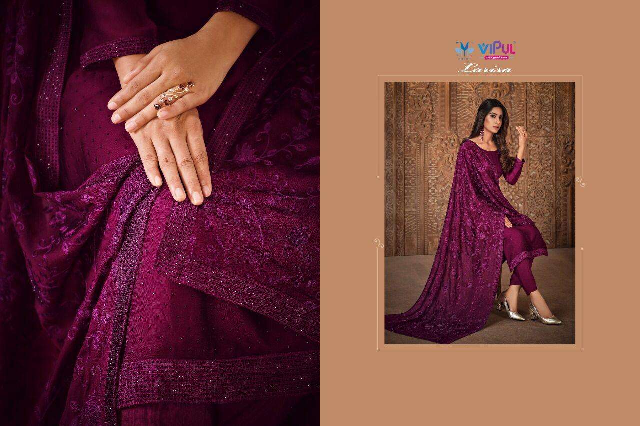 vipul by larisa series 4801 - 4805 designer georgette salwar kameez wholesaler online shopping surat 