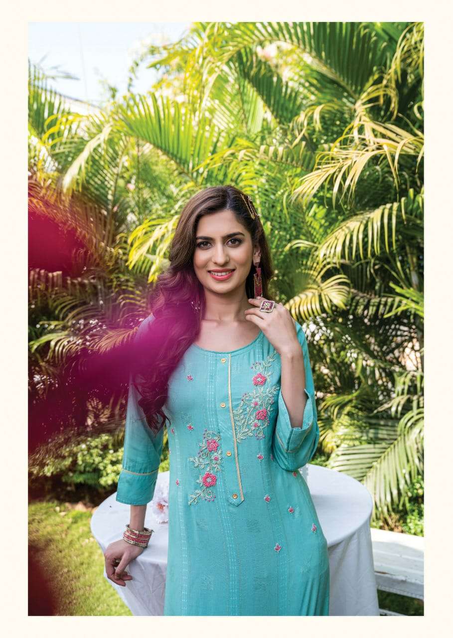 wanna by baharaa kurti with pant style fancy fabric online wholesaler surat 