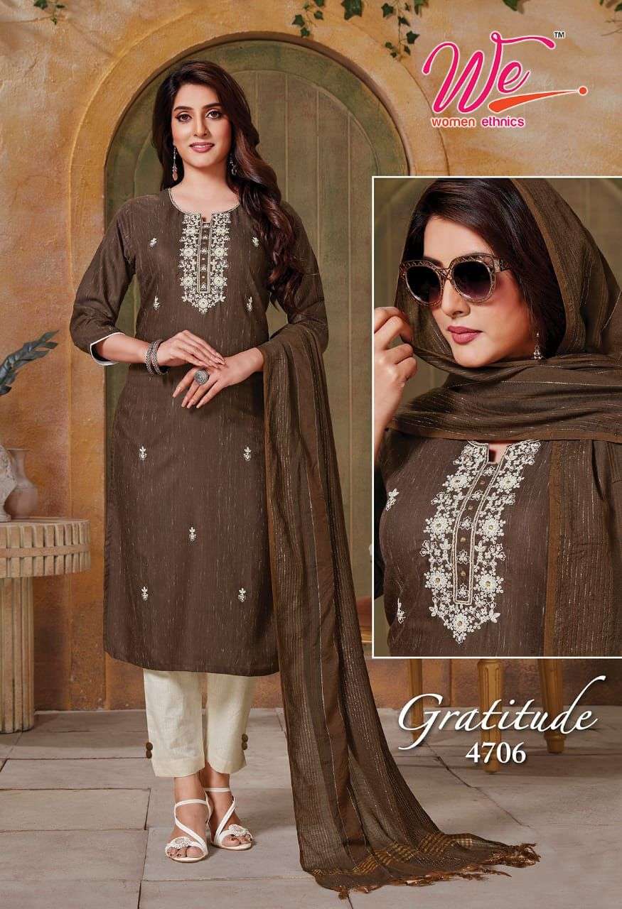 we gratitude series 4701- 4706 cotton  kurti set wholesaler online shopping surat 