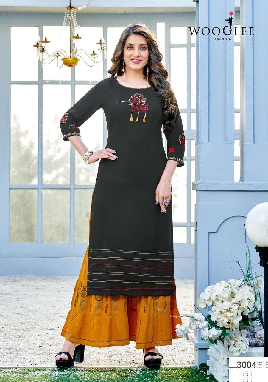 wooglee sunshine designer top with sharara collection wholesale price 