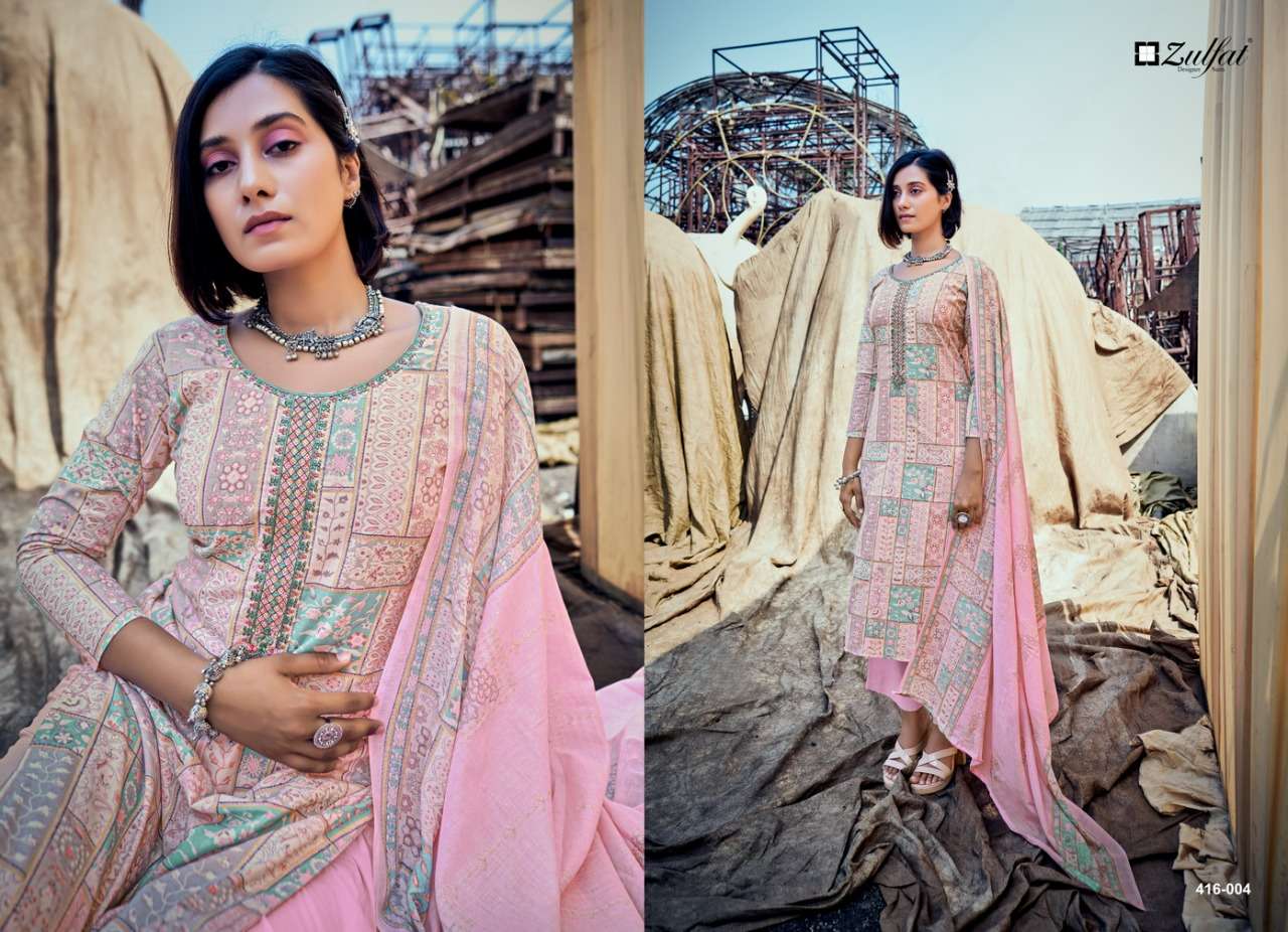 zulfat by shades designer cotton summer wear salwar kameez online shopping surat