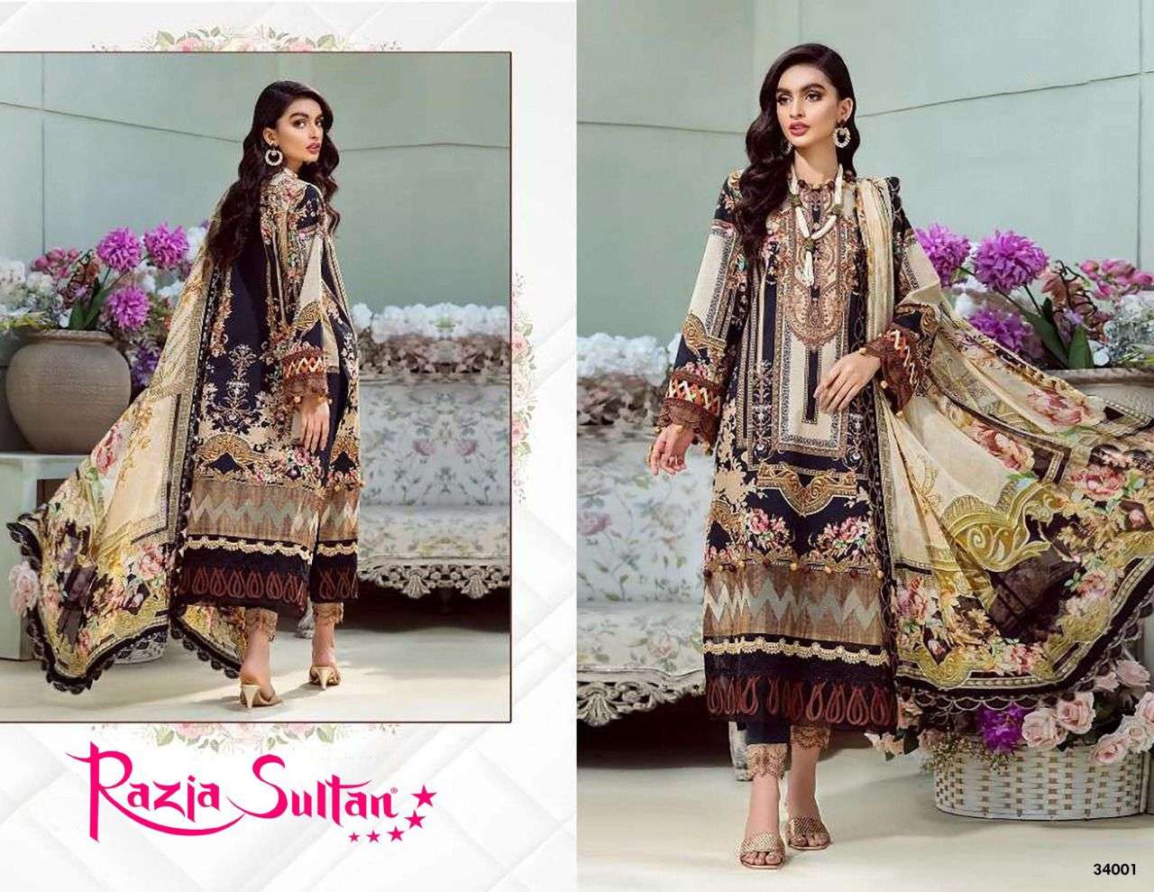 apana cotton razia sultan vol 34 premium cotton salwar suits collection wholesale price
