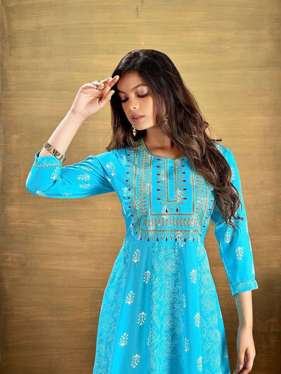banwery glamour vol 12 flair embroidered designer kurtis collection wholesale price 