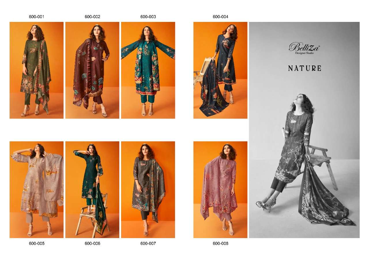 belliza designer studio by nature muslin with digital printed salwar kameez wholesaler surat