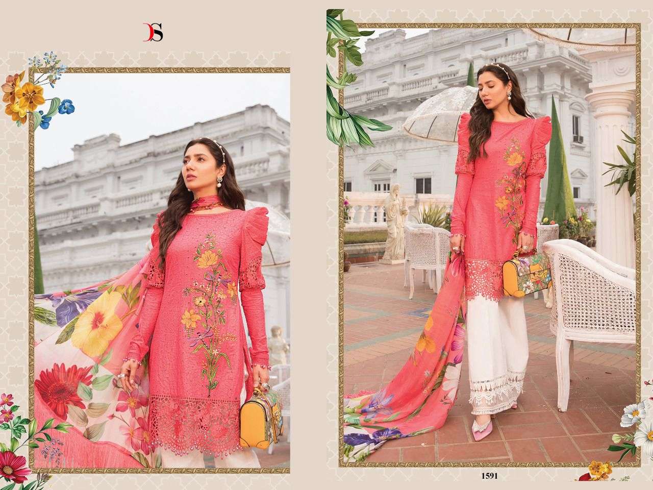 deepsy suits maria b lawn 22 vol 3 pakistani suits wholesale supplier surat