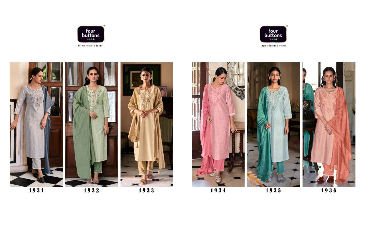 four buttons amber linen cotton ready made salwar kameez online shopping surat 