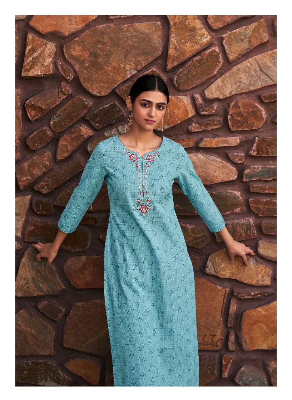 four buttons basil vol 3 cotton designer kurti collection online wholesaler surat